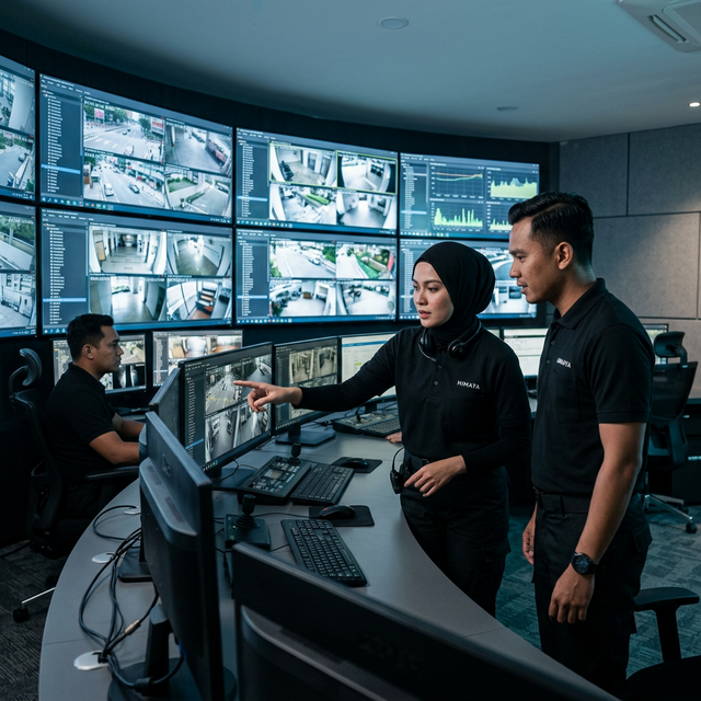 Modern security operations centre in Malaysia